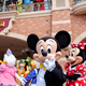 Disney characters Mickey Mouse and Minnie Mouse greet visitors at Shanghai Disney Resort as the Shanghai Disneyland theme park reopens following a shutdown due to the coronavirus disease (COVID-19) outbreak, in Shanghai, China May 11, 2020.